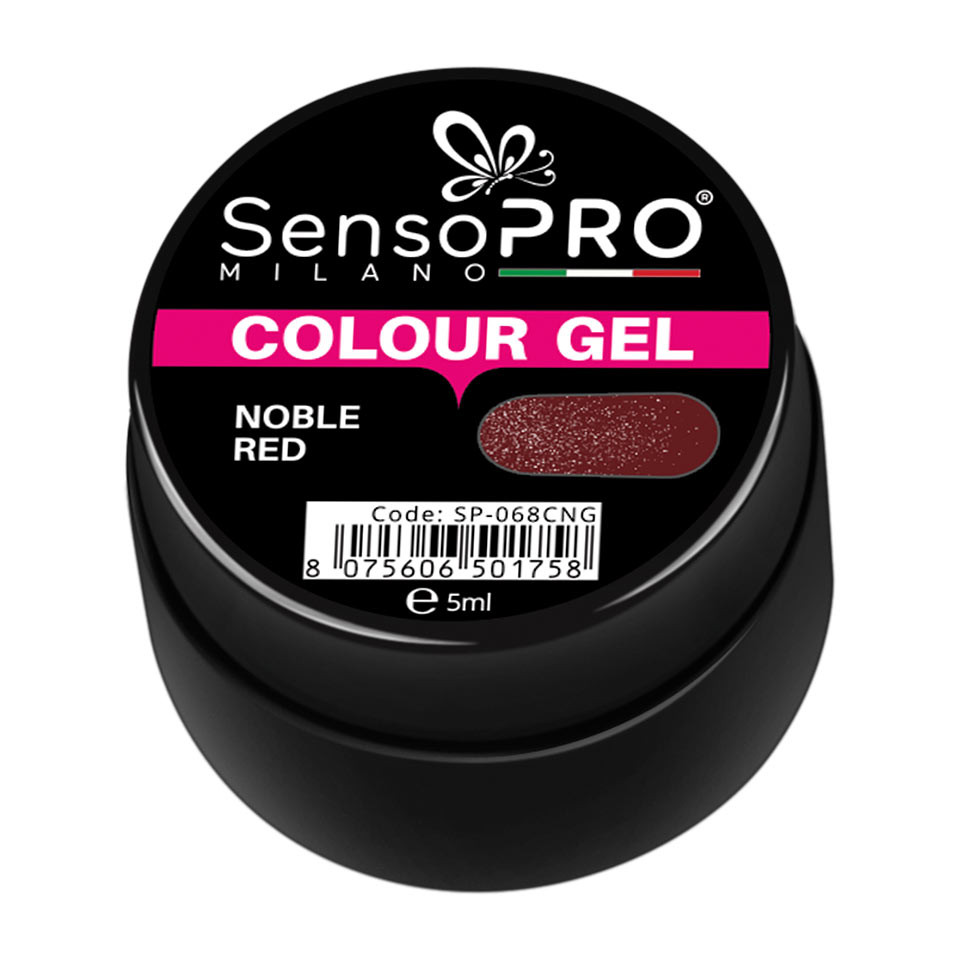 Gel UV Colorat Noble Red 5ml, SensoPRO Milano