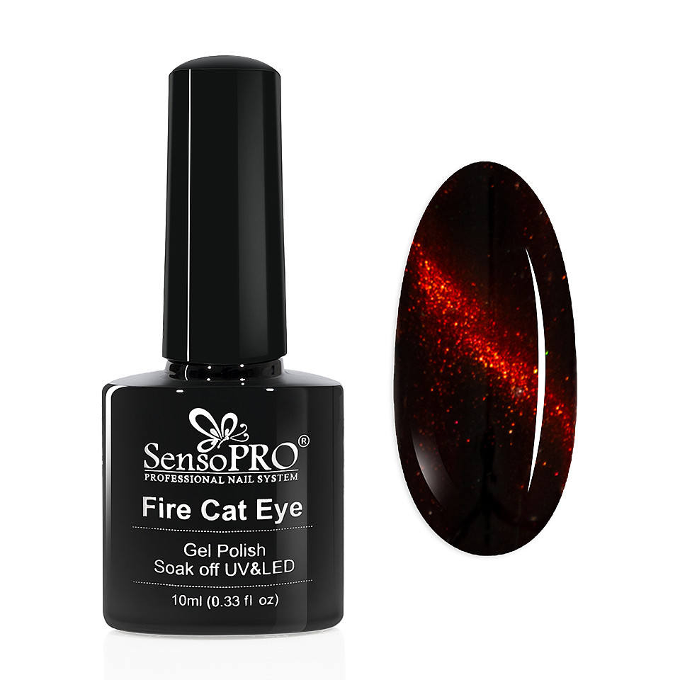 Oja Semipermanenta Fire Cat Eye SensoPRO 10 ml #05 kitunghii.ro Oja Fire Cat Eye SensoPRO 10ml