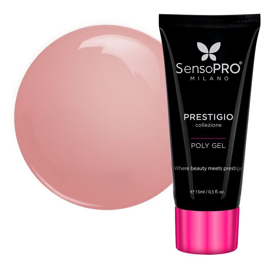 Polygel PRESTIGIO SensoPRO Milano – Nude Praline, 15ml Polygel - PRESTIGIO kitunghii.ro