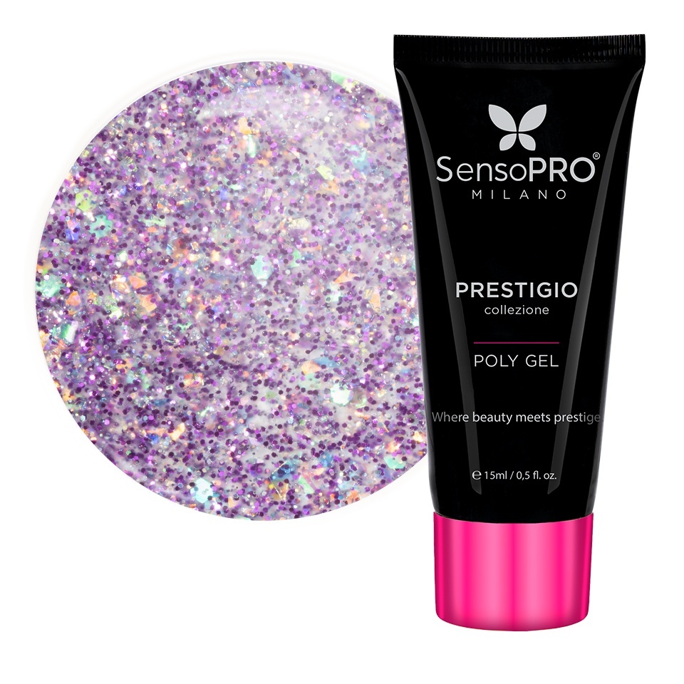 Polygel PRESTIGIO SensoPRO Milano – Violet Glaze, 15ml Polygel - PRESTIGIO kitunghii.ro
