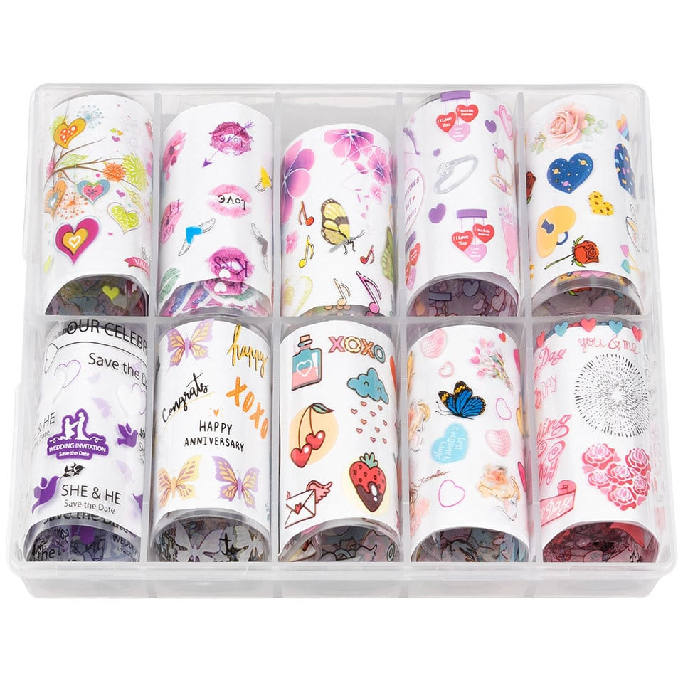 Set Folii Transfer LUXORISE #50 Love Scent, 10 buc 50+ imagine pret reduceri