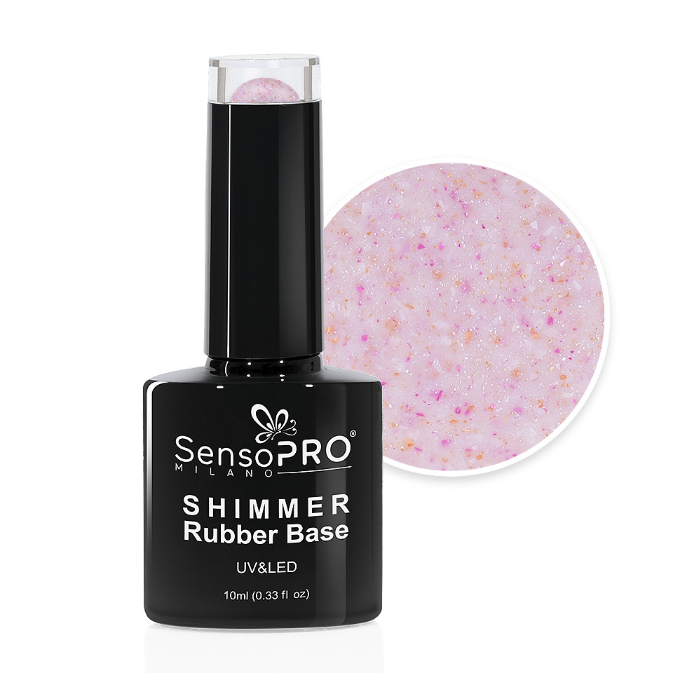 Shimmer Rubber Base SensoPRO Milano – #44 Sprinkled Spectacular, 10ml kitunghii.ro imagine noua 2022