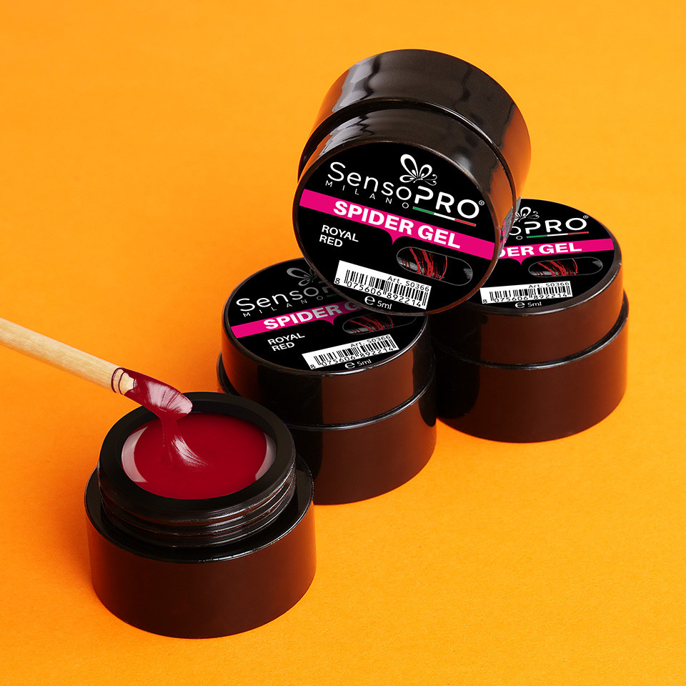 Spider Gel SensoPRO Milano Royal Red, 5 ml