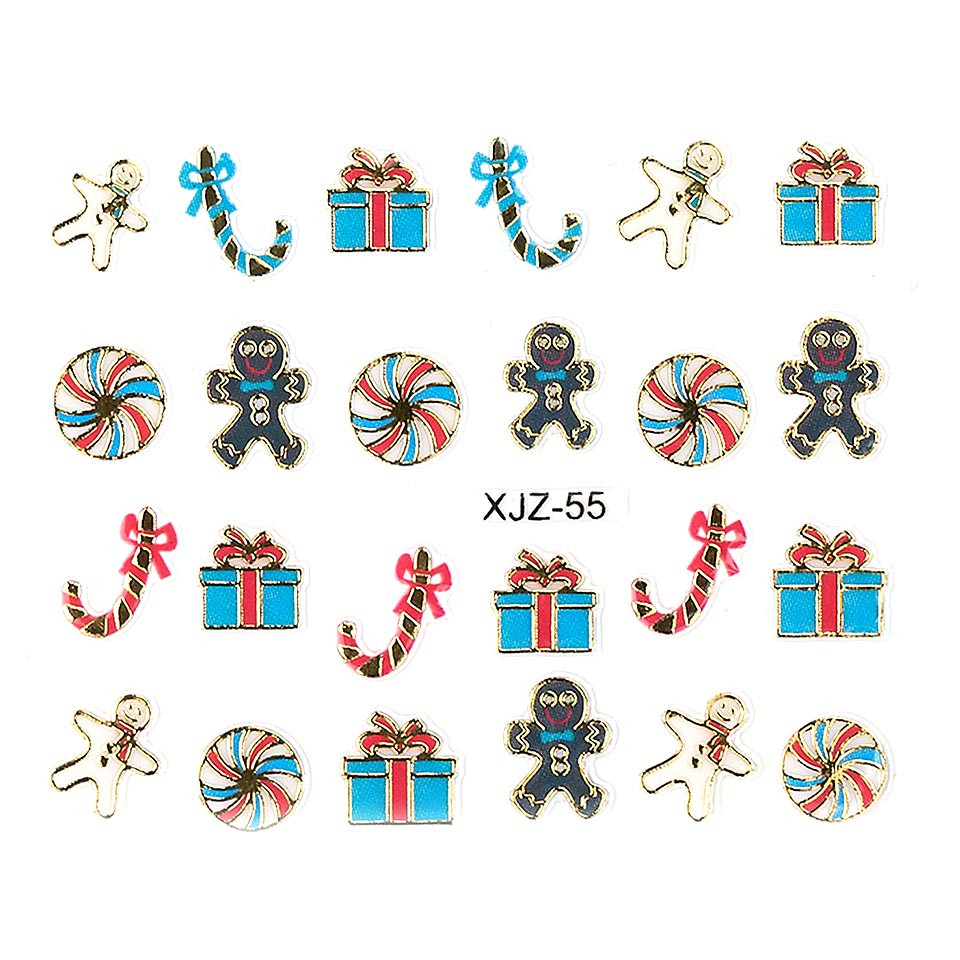 Sticker 3D Unghii LUXORISE, Christmas Delight XJZ-55 kitunghii,LUXORISE Nail Art,Sticker,Unghii,LUXORISE,Christmas,Delight,XJZ-55,Nail,Art,Ornamente,Craciun