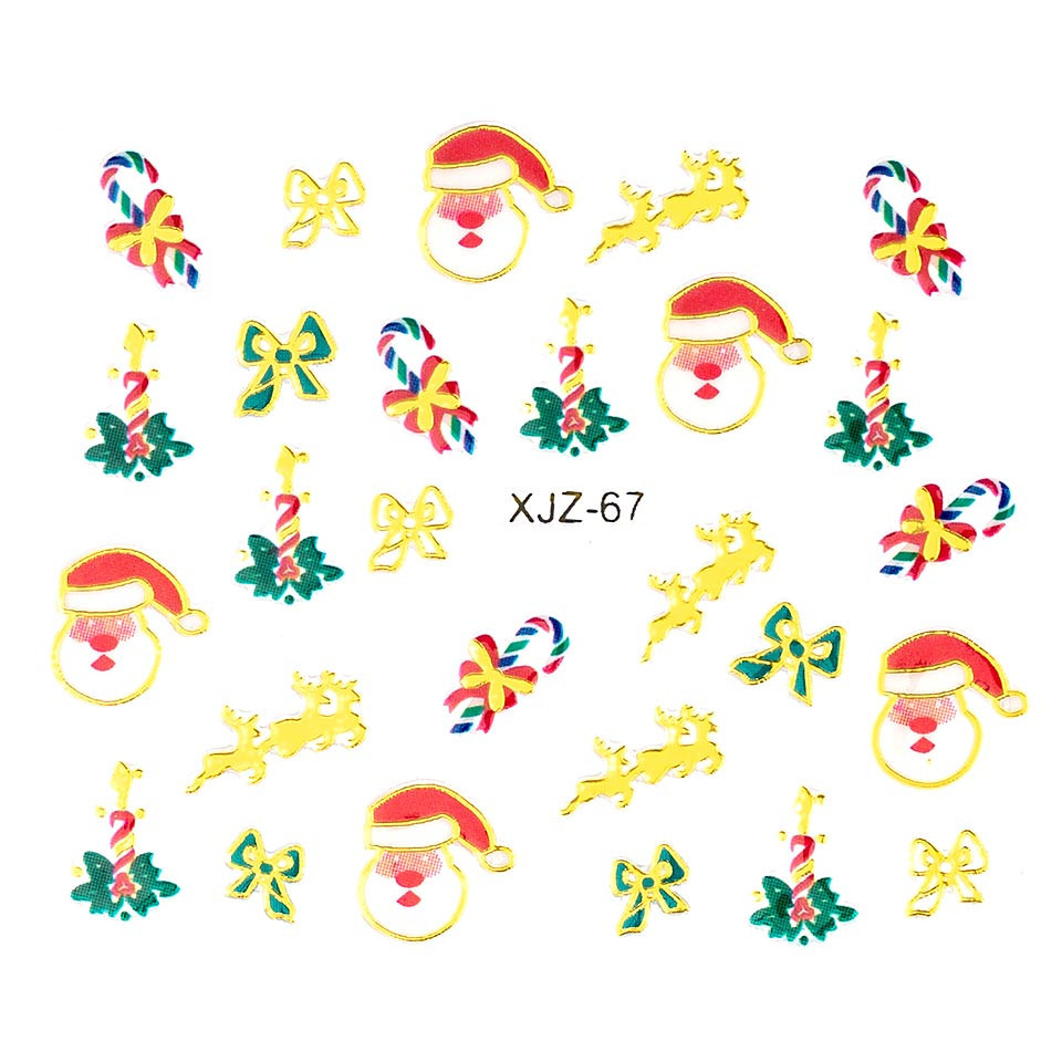 Sticker 3D Unghii LUXORISE, Christmas Story XJZ-67 Art poza noua reduceri 2022