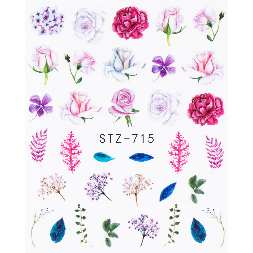 Tatuaj Unghii LUXORISE Flower Future, STZ-715 Art imagine 2022