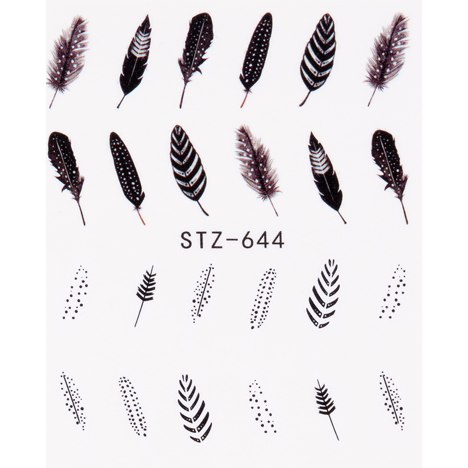 Tatuaj Unghii LUXORISE Simple Feather, STZ-644 kitunghii.ro imagine noua 2022