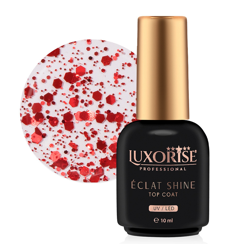 Top Coat LUXORISE – Eclat Shine, Ruby 10ml kitunghii.ro imagine noua 2022