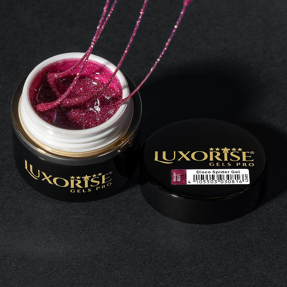 Disco Spider Gel LUXORISE, Pink - Miami Beet, 5ml