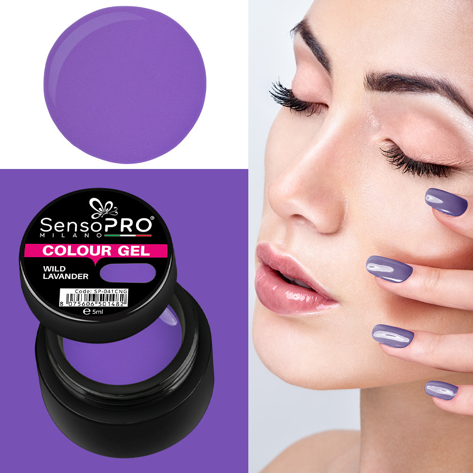 Gel UV Colorat Wild Lavander 5ml, SensoPRO Milano