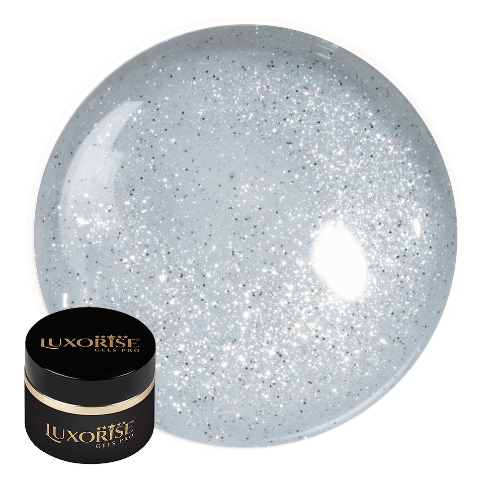 Gel UV Constructie Unghii RevoFlex Disco LUXORISE 15ml, Diamond Fizz