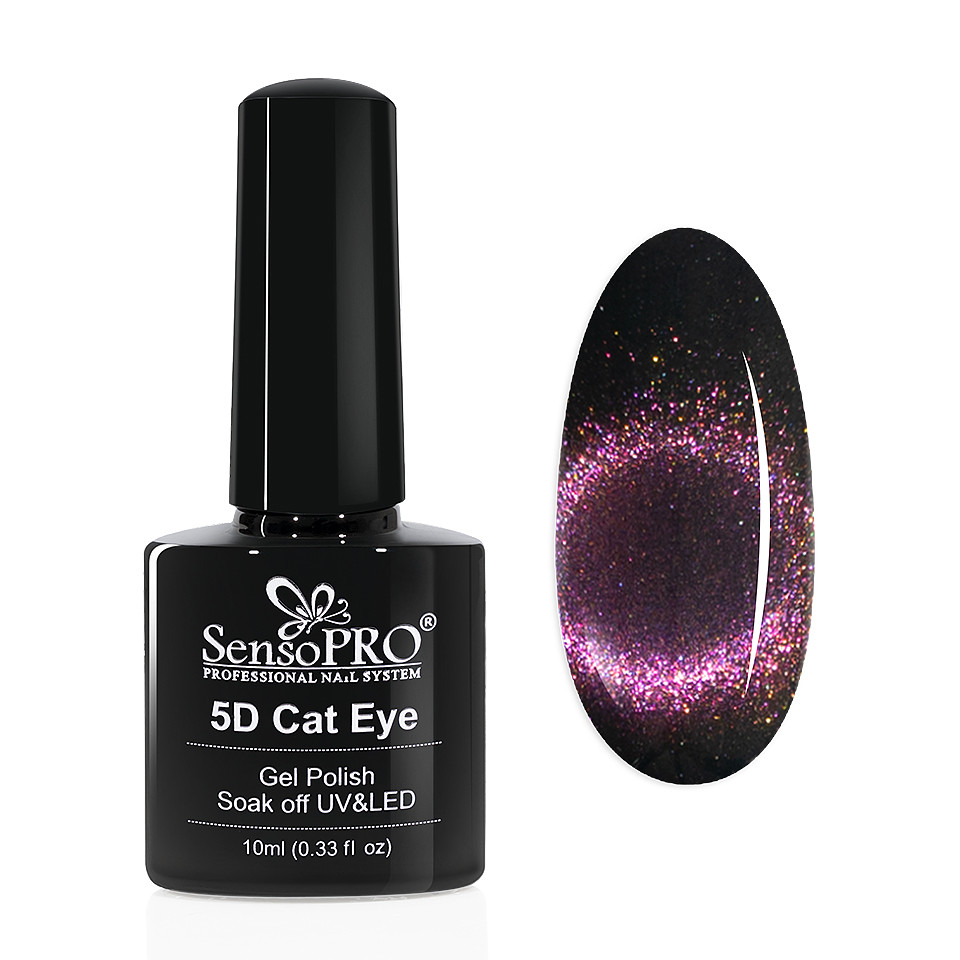 Oja Semipermanenta Cat Eye Gel 5D SensoPRO 10ml, #10 Orion kitunghii imagine noua