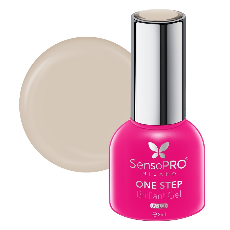 Oja Semipermanenta One Step Brilliant Gel SensoPRO Milano 8ml, Almond Joy #25 – Oja One Step SensoPRO 8ml SensoPRO Milano