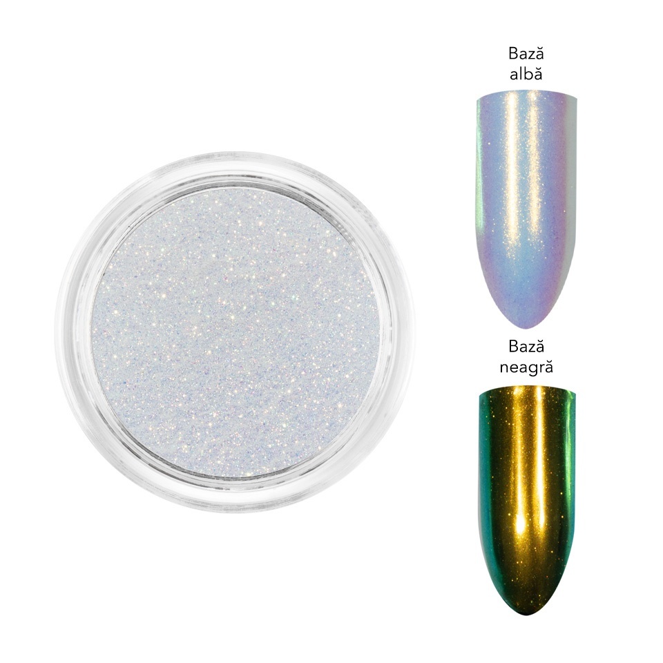 Pigment Unghii Glass Glaze LUXORISE - Aurora Pearl – Pigmenti Unghii LUXORISE