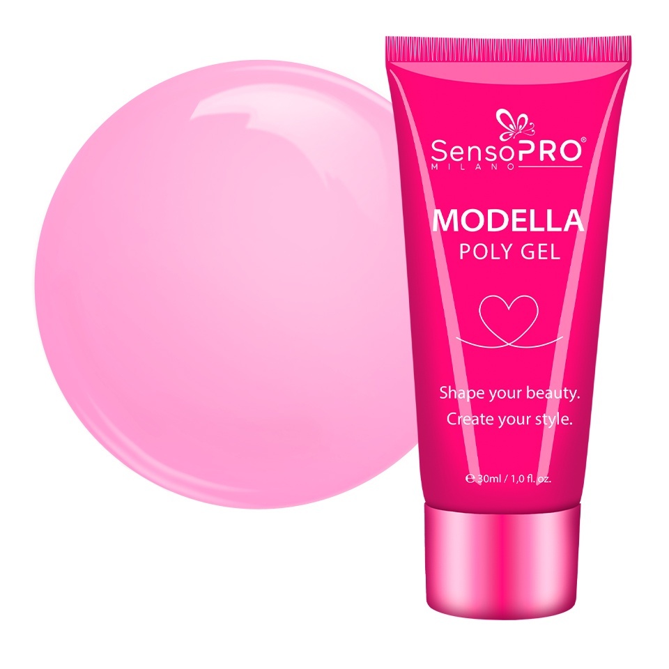 Polygel MODELLA SensoPRO Milano - Soft Pink, 30ml