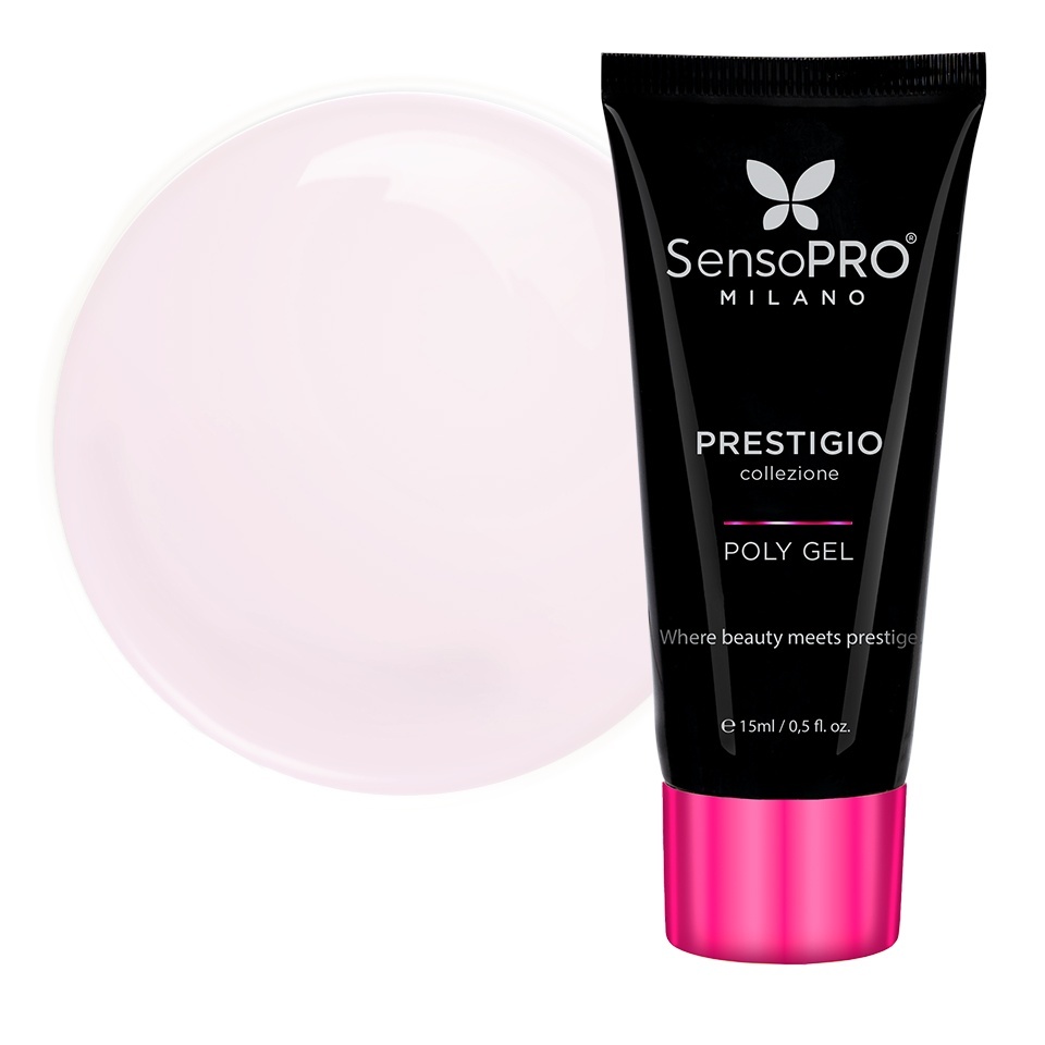 Polygel PRESTIGIO SensoPRO Milano - Blush Pink, 15ml – Polygel - PRESTIGIO SensoPRO Milano Roz