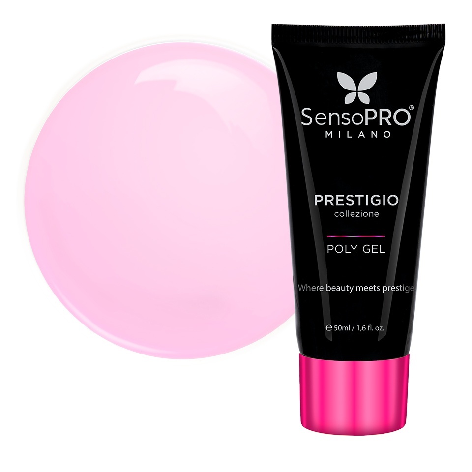 Polygel PRESTIGIO SensoPRO Milano - Pink Poetry, 50ml – Polygel - PRESTIGIO SensoPRO Milano Roz