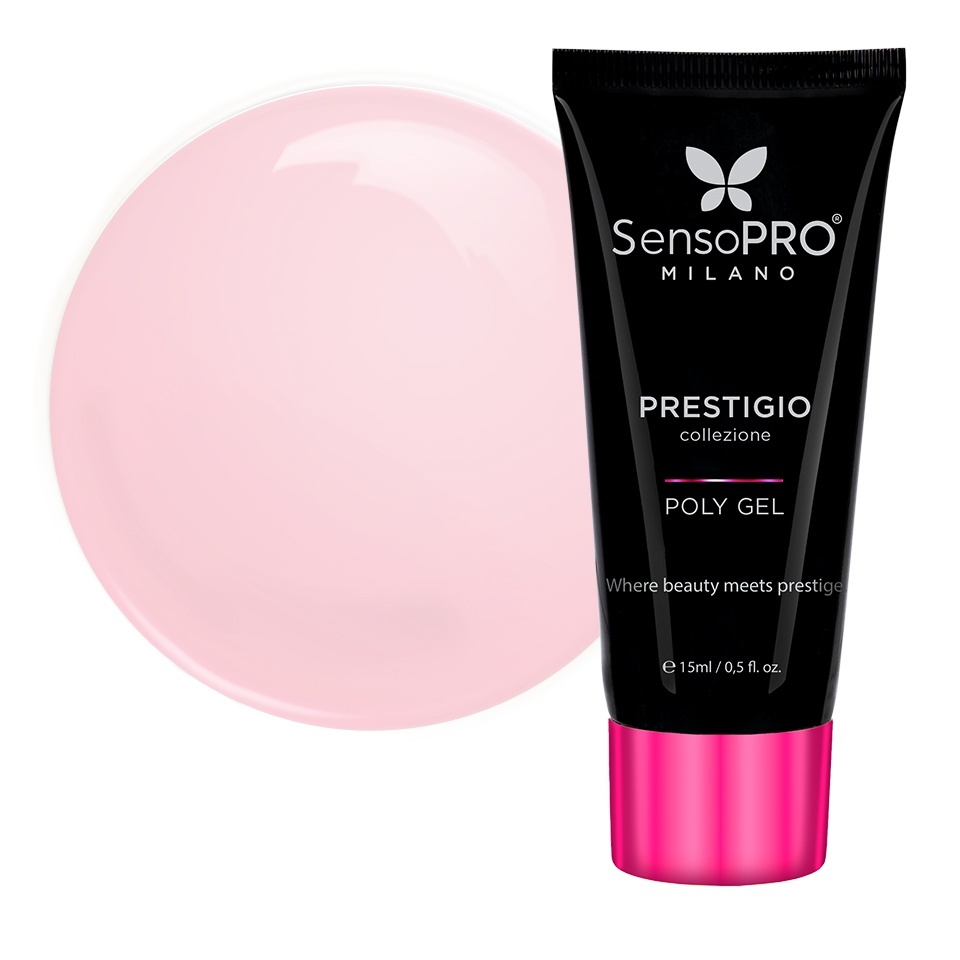 Polygel PRESTIGIO SensoPRO Milano - Rosy Wonder, 15ml – Polygel - PRESTIGIO SensoPRO Milano