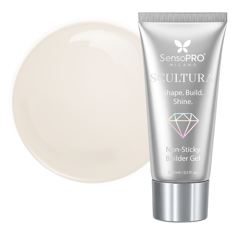 Gel de construcție SCULTURA Non Sticky SensoPRO Milano - Almond Grace, 30ml