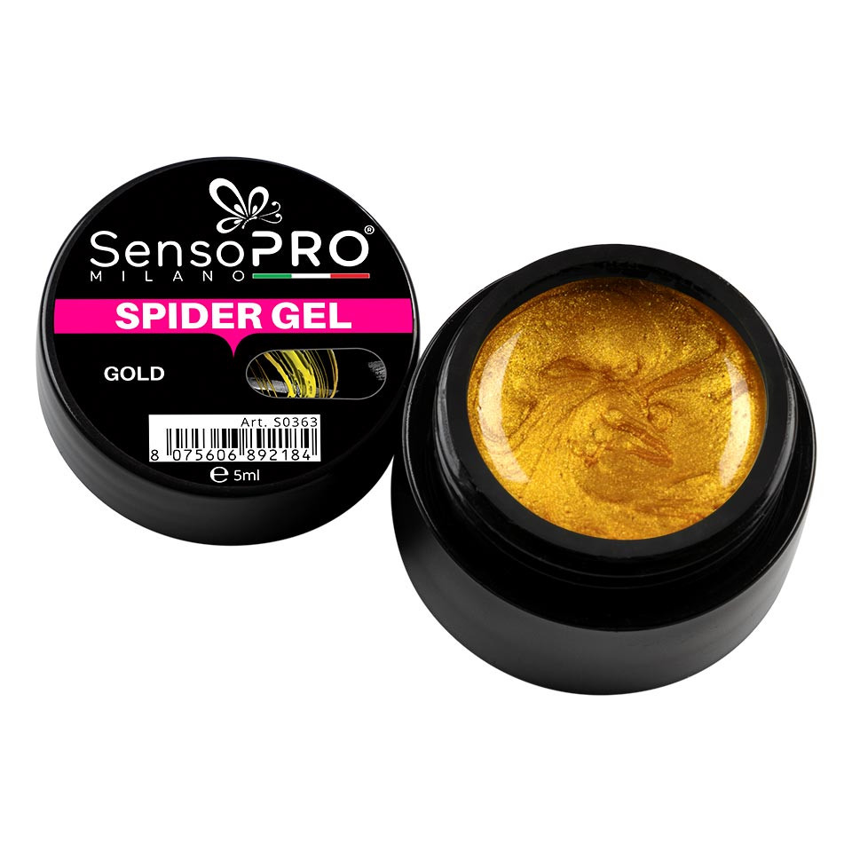 Spider Gel SensoPRO Gold, 5 ml kitunghii.ro imagine noua 2022 scoalamachiaj.ro