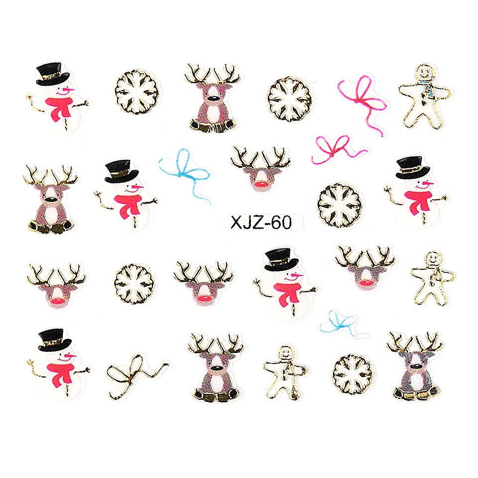 Sticker 3D Unghii LUXORISE, Christmas Moments XJZ-60