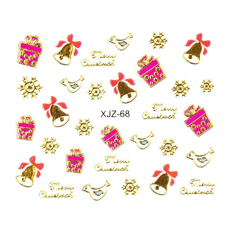 Sticker 3D Unghii LUXORISE, Christmas Wind XJZ-68 kitunghii.ro imagine pret reduceri