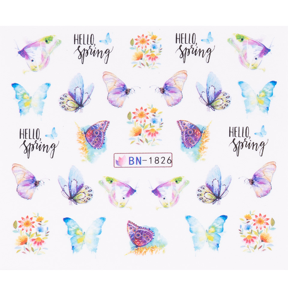 Tatuaj Unghii LUXORISE Butterfly Wink, BN-1826 kitunghii.ro imagine noua 2022 scoalamachiaj.ro