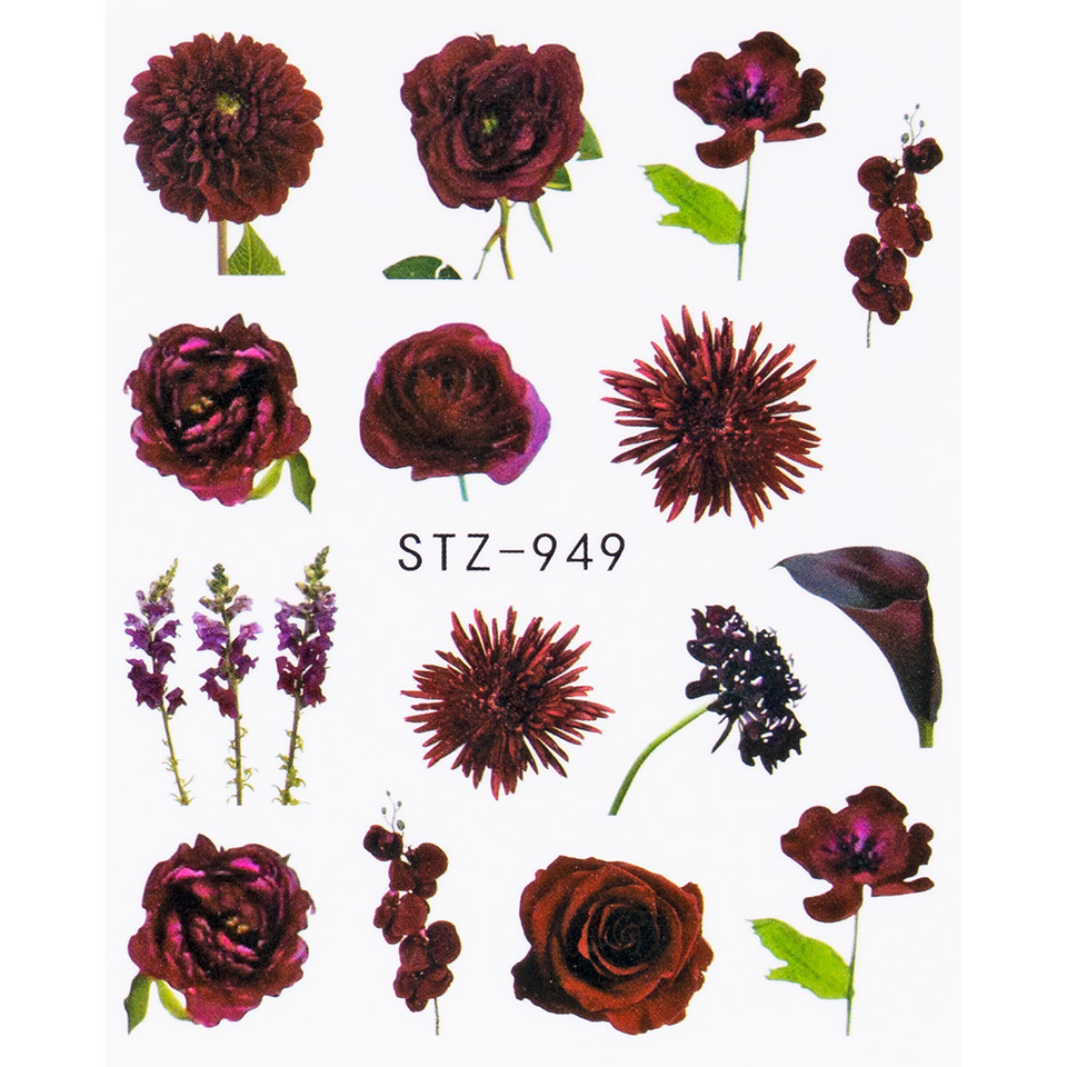 Tatuaj Unghii LUXORISE Flower Dinasty, STZ-949 Art imagine noua