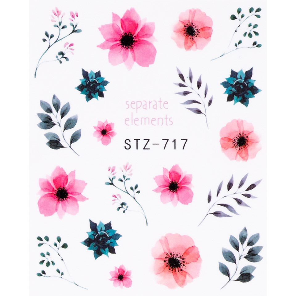Tatuaj Unghii LUXORISE Flower Please!, STZ-717 kitunghii.ro poza noua reduceri 2022