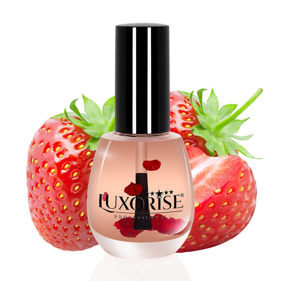 Ulei Cuticule cu Pensula Strawberry – LUXORISE Germania, 15 ml Accesorii
