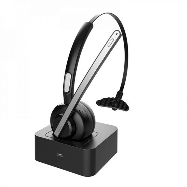 Casca wireless call center cu microfon TH10B, autonomie 30h, Bluetooth 5.2, anulare zgomot fundal, b