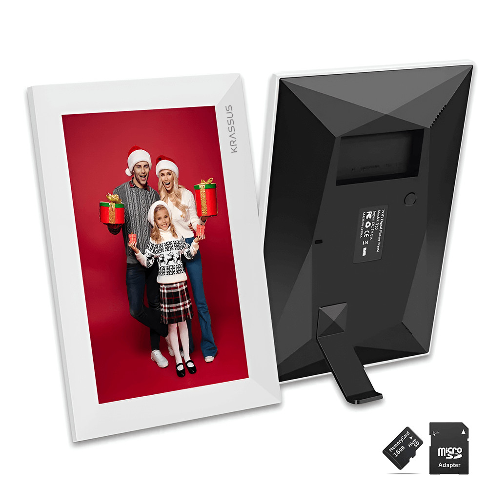 KRASSUS Rama digitala Frameo 10.1 inch cu touchscreen, conexiune WIFI si stocare interna 16GB, micro