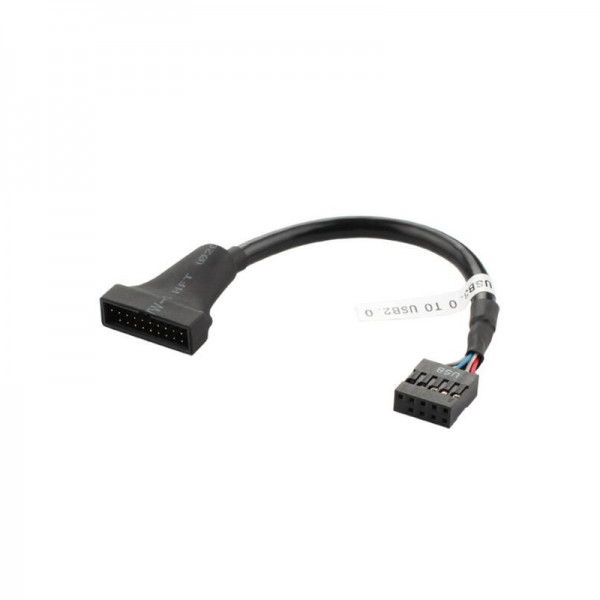 Cablu adaptor Usb 3.0 20 pini tata la USB 2.0 mama pentru placa de baza, 15 cm