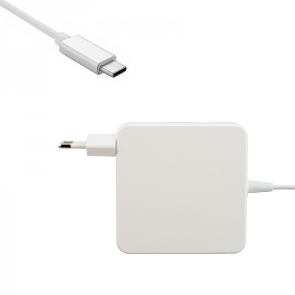 Set incarcator adaptor 87W si cablu alimentare Type C - Type C Fast Charge pentru Macbook, Nintendo,