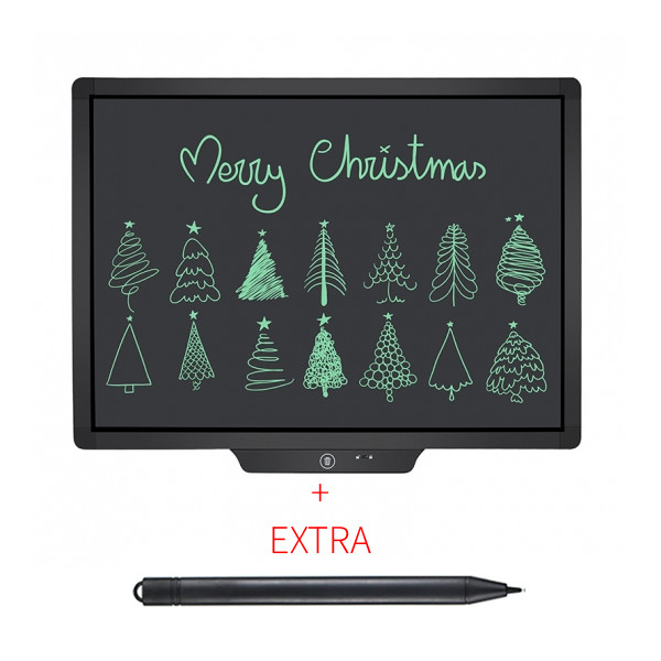 Tableta digitala 20 inch pentru scris si desenat cu ecran LCD + Extra-Creion CADOU, negru