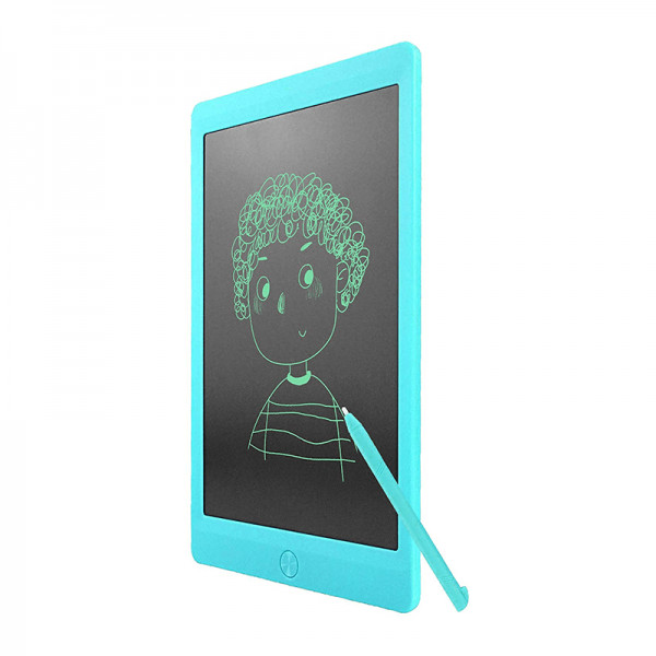 Tableta digitala 10 inch pentru scris si desenat cu ecran LCD, albastru