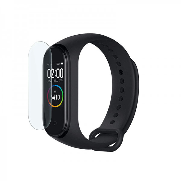 Set 3 folii de protectie ecran pentru Xiaomi Mi Band 4 din Hidrogel rezistent la zgarieturi, transparent