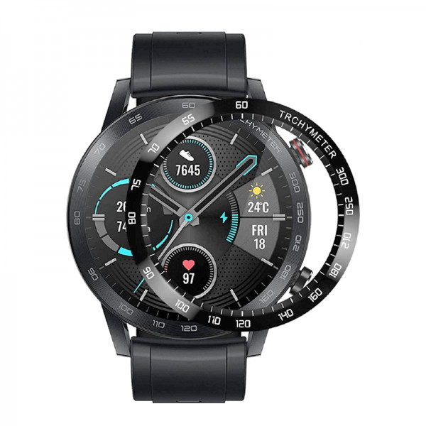 Folie de protectie ecran fullsize 3D pentru Huawei Watch Magic 2 46mm, din fibra de sticla si hidrog