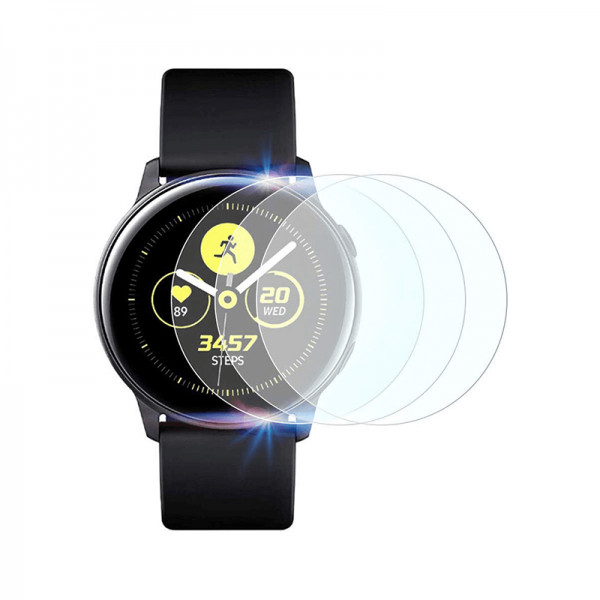 Set 3 folii de protectie ecran pentru Samsung Galaxy Watch Active 2, 44mm, 1.4 inch full size din hi