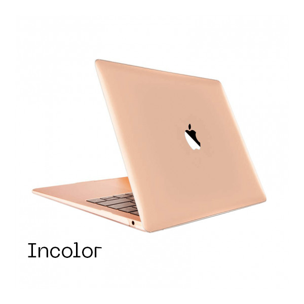 Set protectie 2 in 1 pentru MacBook Air 13.3 inch A1932/A2179/ A2337 cu husa din plastic lucios si f