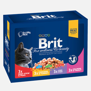 Brit Premium Cat plic Family Variety 12 x 100 gr Brit imagine 2022