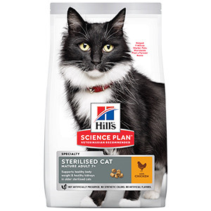 Hills SP Feline Mature Sterilised Chicken 3 kg