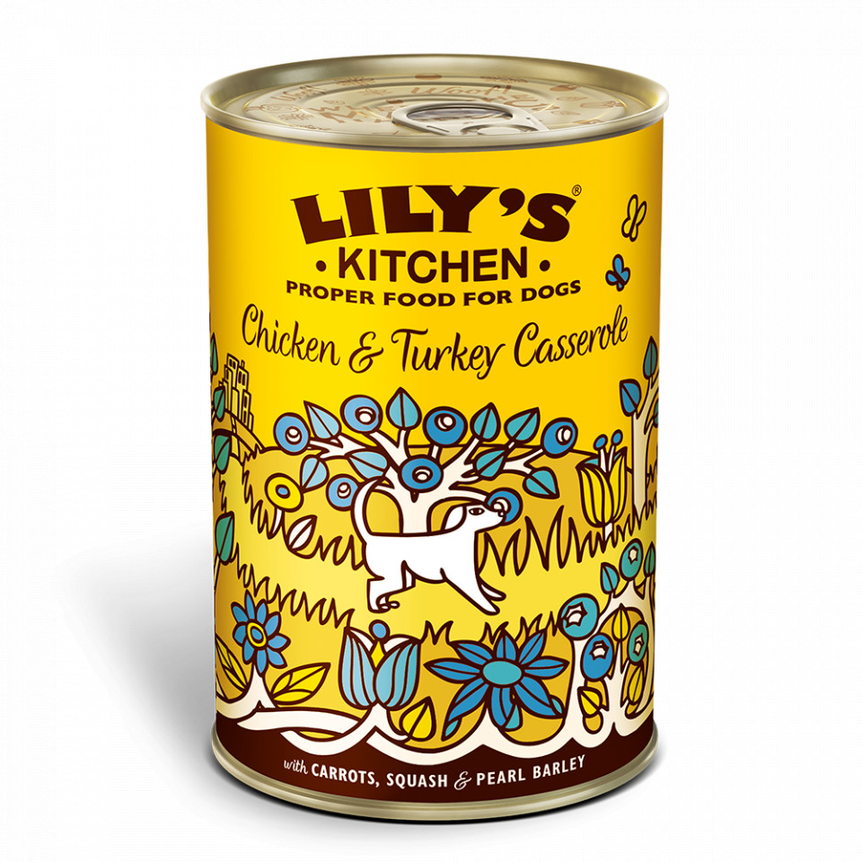 Hrana umeda Lily’s Kitchen, ingrediente Naturale, cu Pui si Curcan, 400g, pentru caini Lily's Kitchen imagine 2022