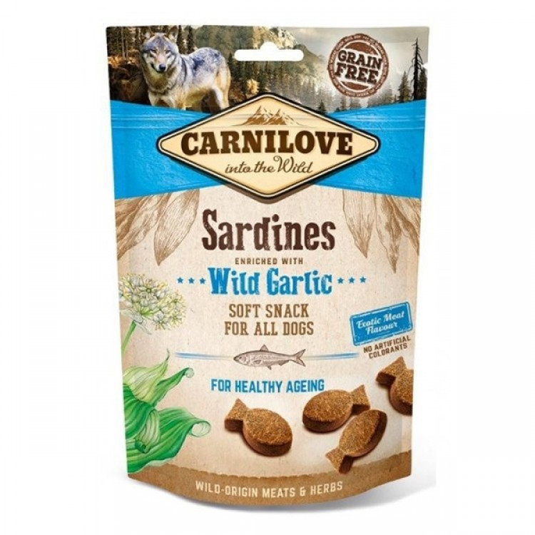 Recompense caini Carnilove Sardines & Wild Garlic 200g Carnilove imagine 2022