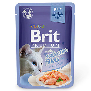 Brit Cat Delicate Salmon in Jelly 85 g Brit imagine 2022