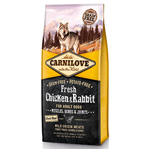 Carnilove Fresh Chicken and Rabbit, Bones and Joints for Adult Dogs 12 kg Carnilove imagine 2022