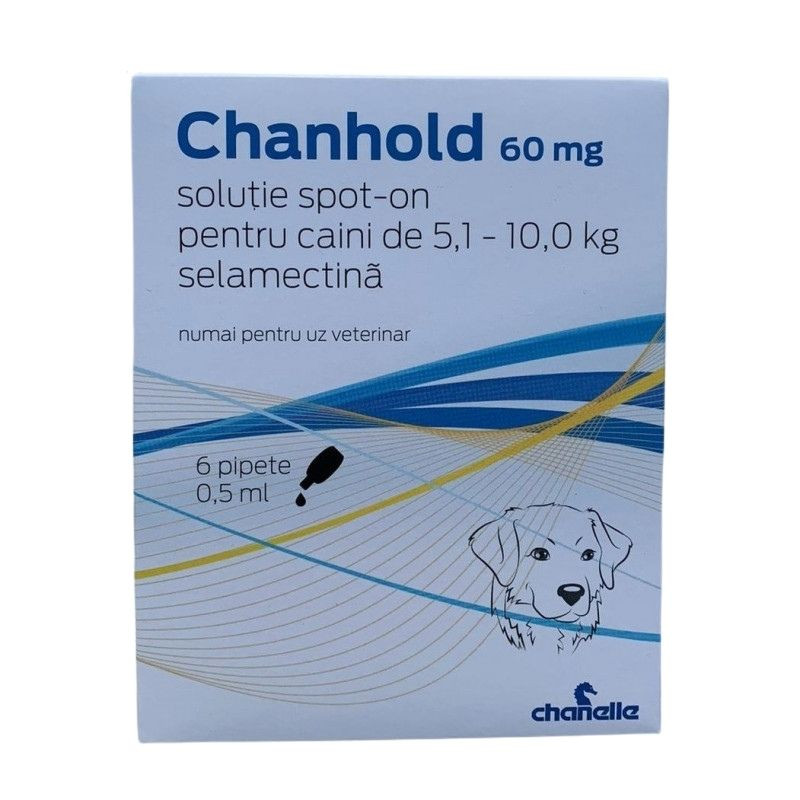 Chanhold 60mg caini 5-10kg (similar Stronghold) Chanelle imagine 2022