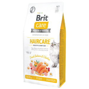 Brit Care Cat GF Haircare Healthy and Shiny Coat 7 kg Brit Care imagine 2022