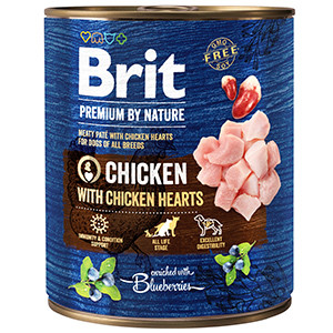 Brit Premium by Nature Chicken with Hearts 800 g conserva Brit imagine 2022