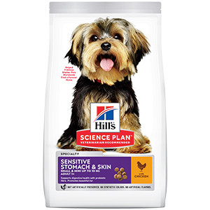 Hills SP Canine Adult Small and Mini Sensitive Stomach and Skin Chicken 1.5 kg